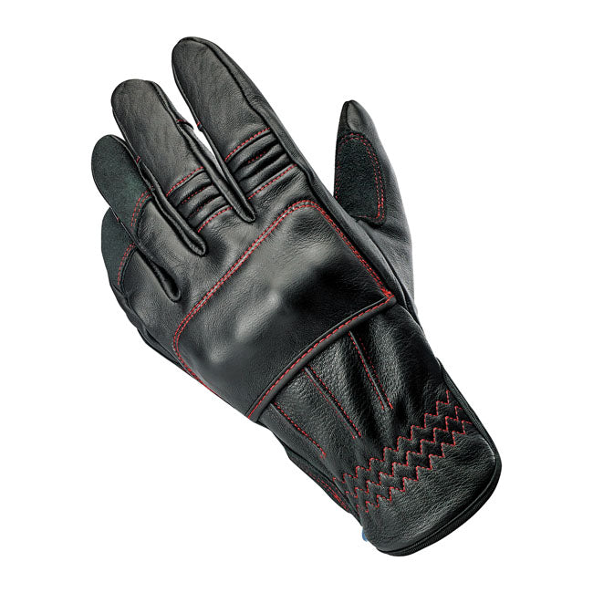 Biltwell Belden Gloves Black / Redline CE Approved