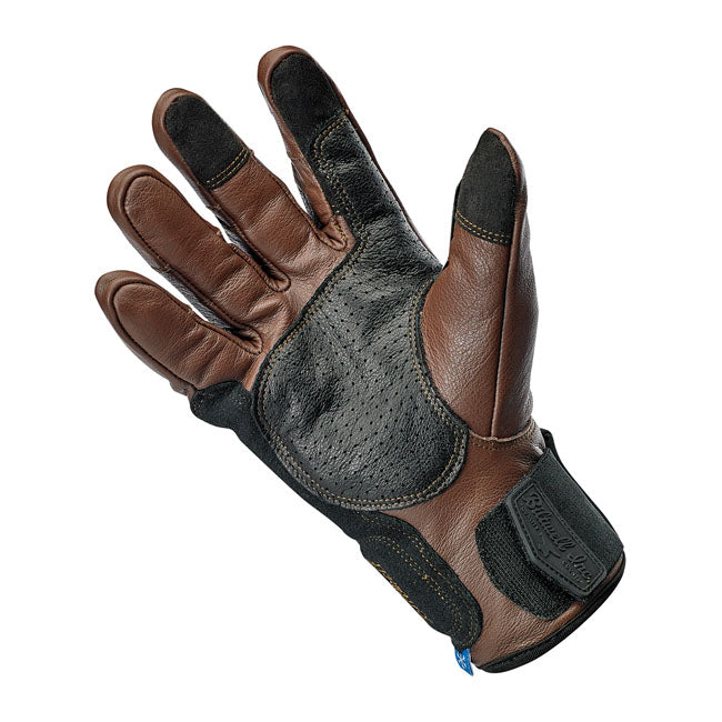 Biltwell Belden Gloves Chocolate / Black CE Approved