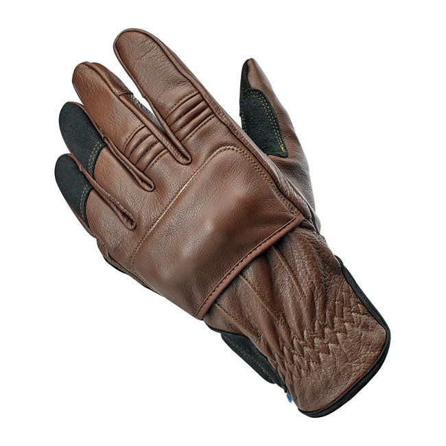 Biltwell Belden Gloves Chocolate / Black CE Approved