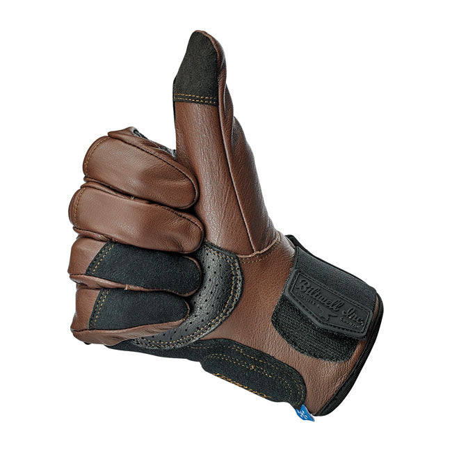 Biltwell Belden Gloves Chocolate / Black CE Approved