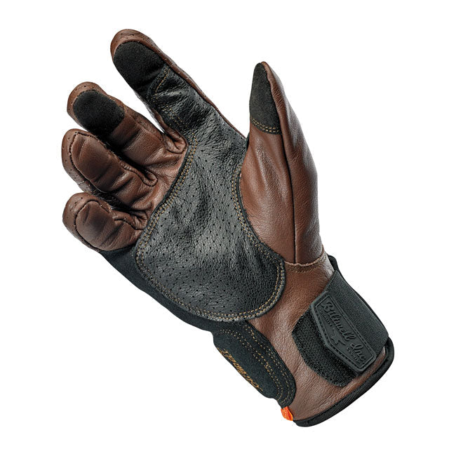 Biltwell Borrego Gloves Chocolate / Black CE Approved