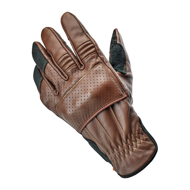 Biltwell Borrego Gloves Chocolate / Black CE Approved