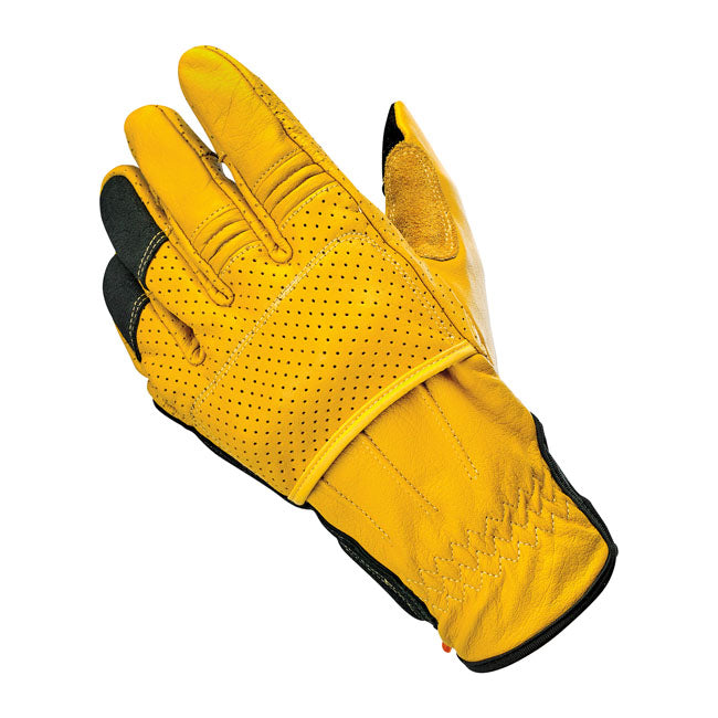 Biltwell Borrego Gloves Gold / Black CE Approved