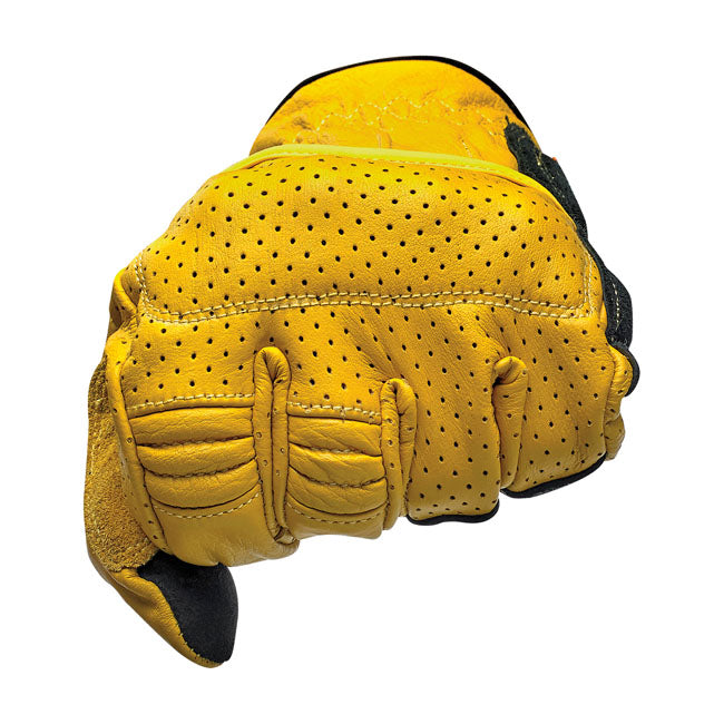Biltwell Borrego Gloves Gold / Black CE Approved