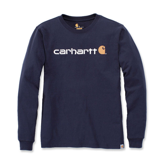 Carhartt Long Sleeves T-Shirt Core Logo Navy
