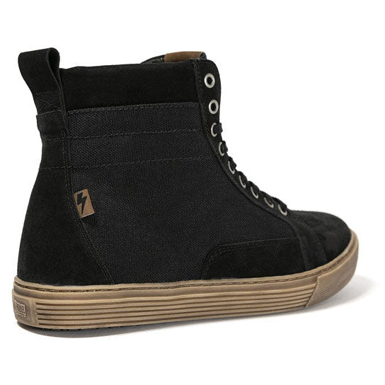 John Doe Motorcycle Sneakers Neo Black / Brown CE Approved - detail view