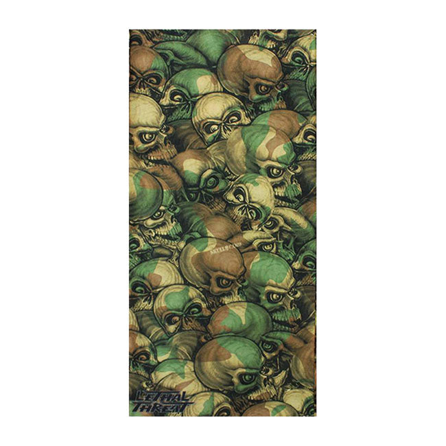 Lethal Threat Skull Camo Tubular Mask Bandana