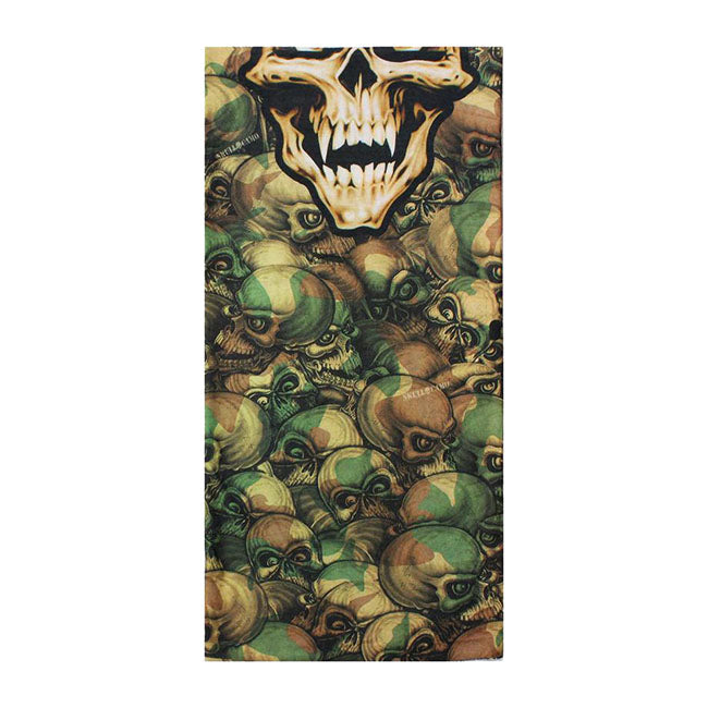Lethal Threat Skull Camo Tubular Mask Bandana