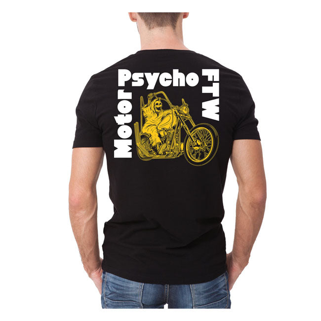 Down-N-Out Motor Psycho T-Shirt Black