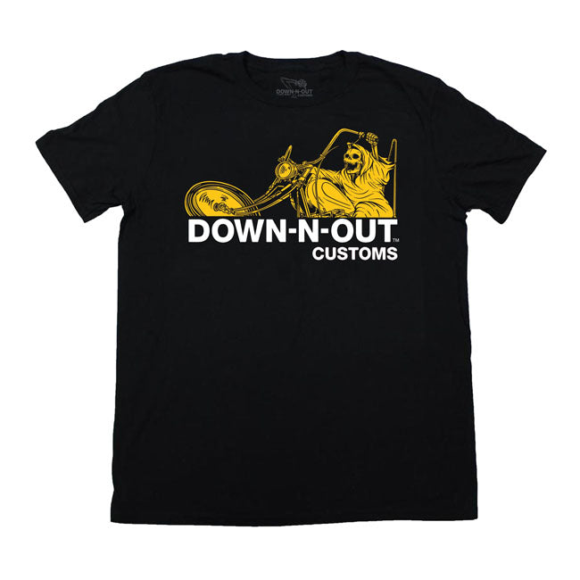 Down-N-Out Motor Psycho T-Shirt Black