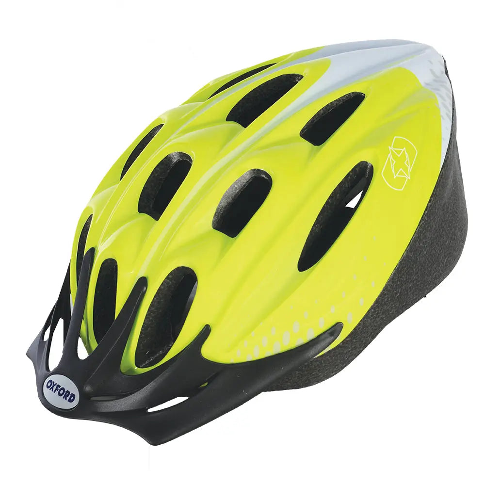 Oxford F15 Helmet Fluo Yellow - FREE UK Shipping, FREE 365 Day Returns | Moto Central