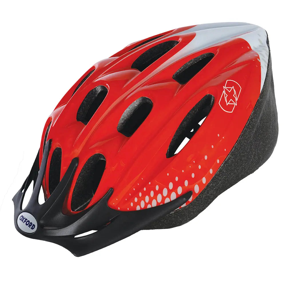 Oxford F15 Helmet Red / White - FREE UK Shipping, FREE 365 Day Returns | Moto Central
