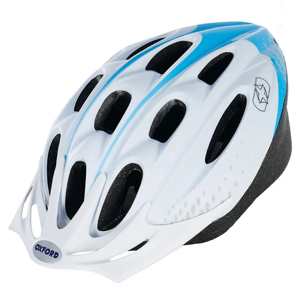 Oxford F15 Helmet White / Blue - FREE UK Shipping, FREE 365 Day Returns | Moto Central