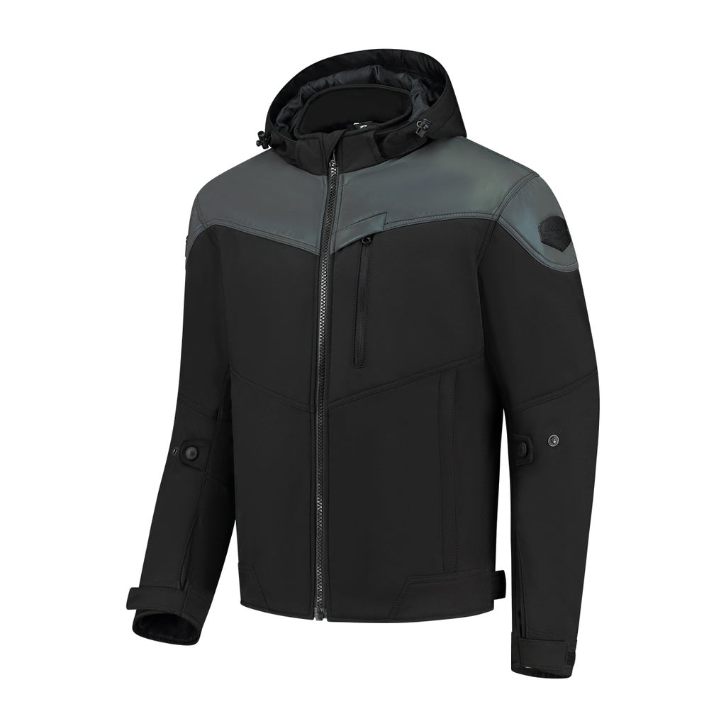 Rusty Stitches William Textile Jacket Black / Oil Reflection - FREE UK Delivery, FREE 365 Day Returns | Moto Central