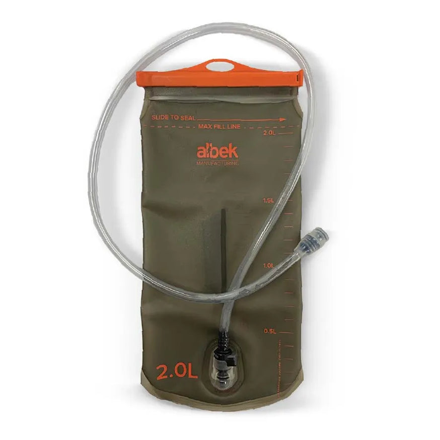 Albek 2.0L hydration bladder with M'Sile bite valve