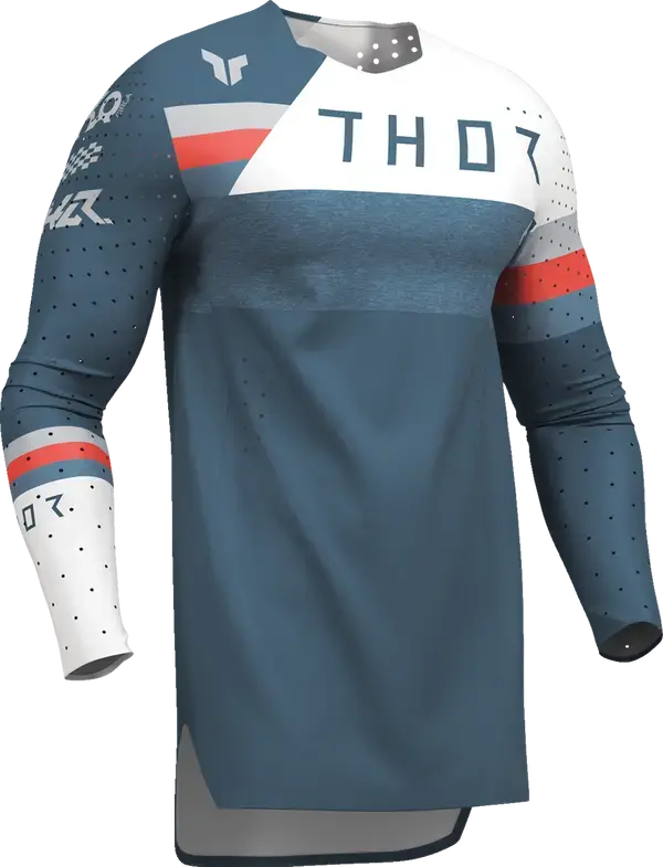 Thor Sportmode League Jersey Storm Blue - FREE UK Shipping, FREE 365 Day Returns | Moto Central