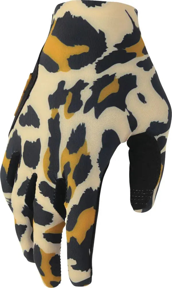 Thor Sportmode Cheetah Ladies Textile Gloves Black / Orange / Tan - FREE UK Shipping, FREE 365 Day Returns | Moto Central