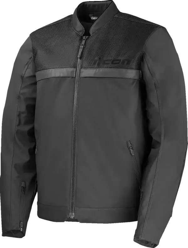 Icon Midhawk Textile Jacket Black - FREE UK Shipping, FREE 365 Day Returns | Moto Central