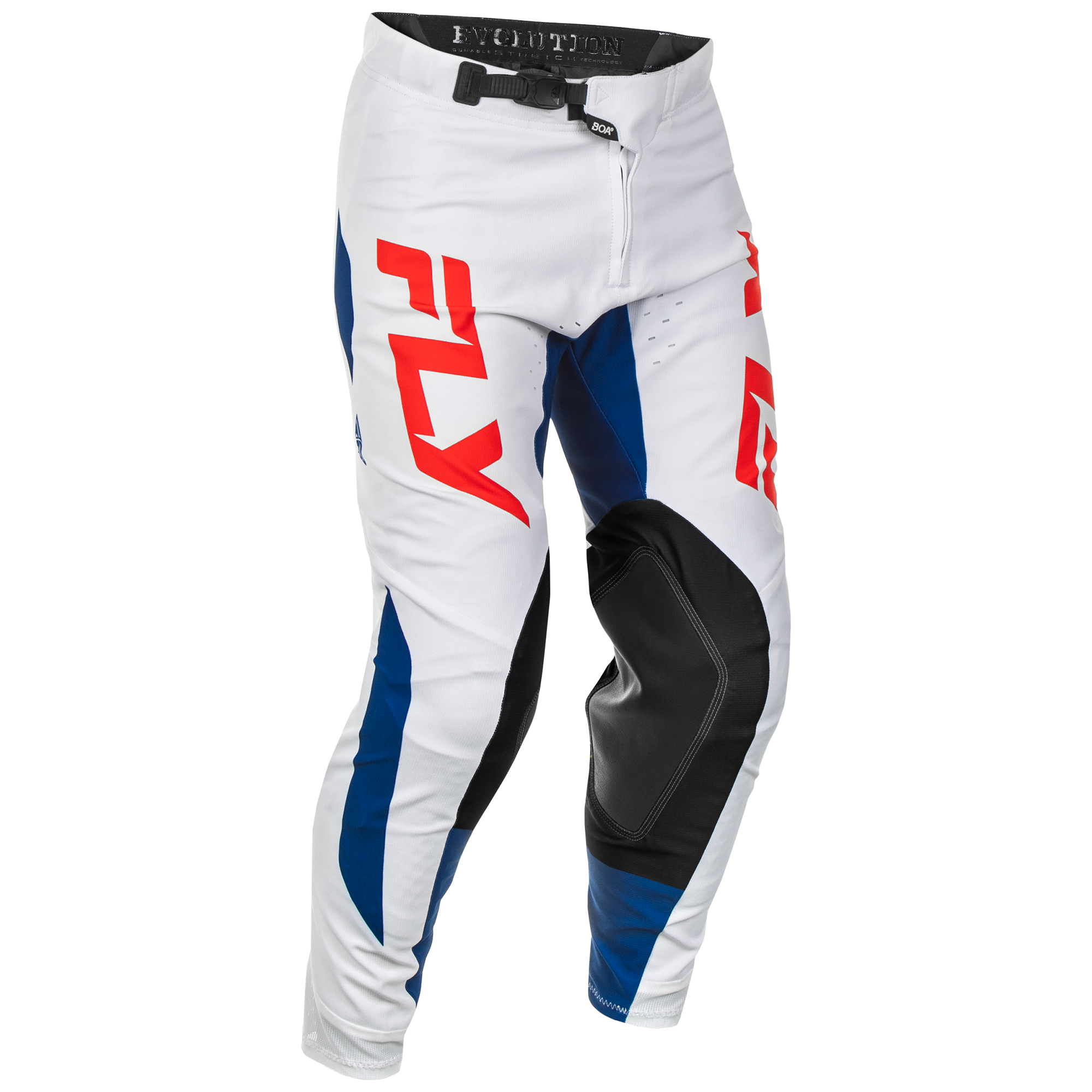 Fly Racing Evo DST MX Trouser Red / White / Blue - FREE UK Shipping, FREE 365 Day Returns | Moto Central