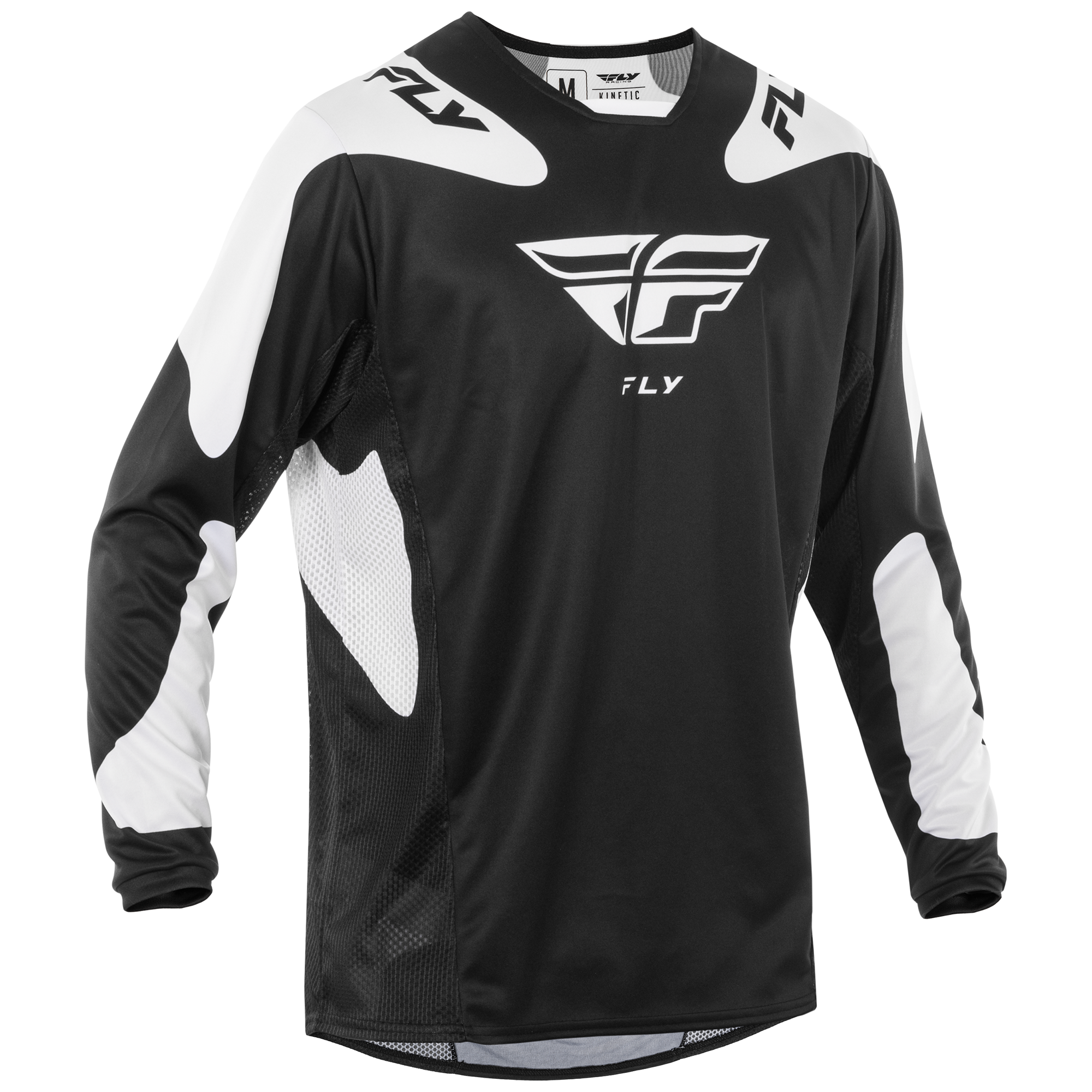 Fly Racing Kinetic SYM MX Jersey Black / White - FREE UK Shipping, FREE 365 Day Returns | Moto Central