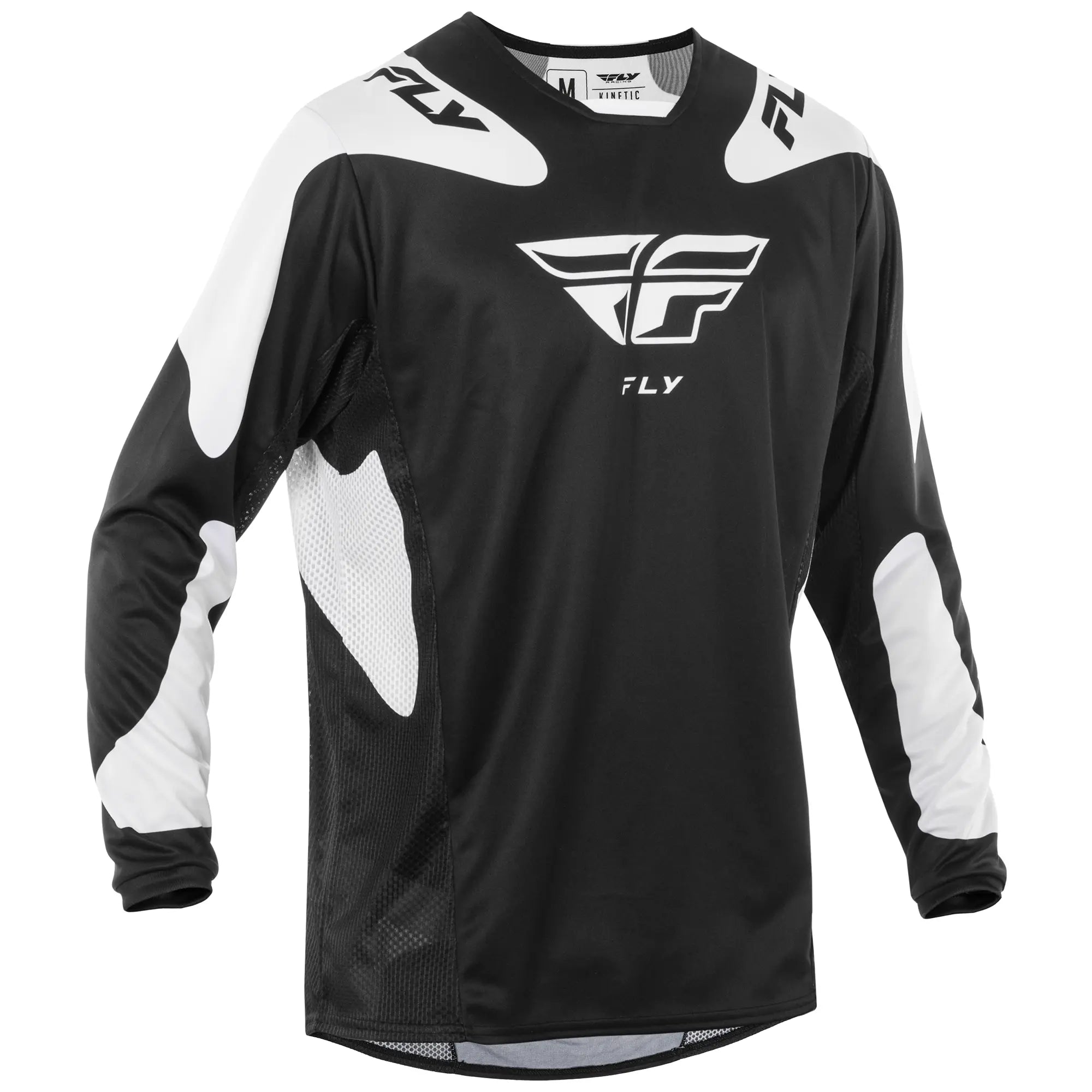 Fly Racing Kinetic SYM MX Jersey Black / White - FREE UK Shipping, FREE 365 Day Returns | Moto Central