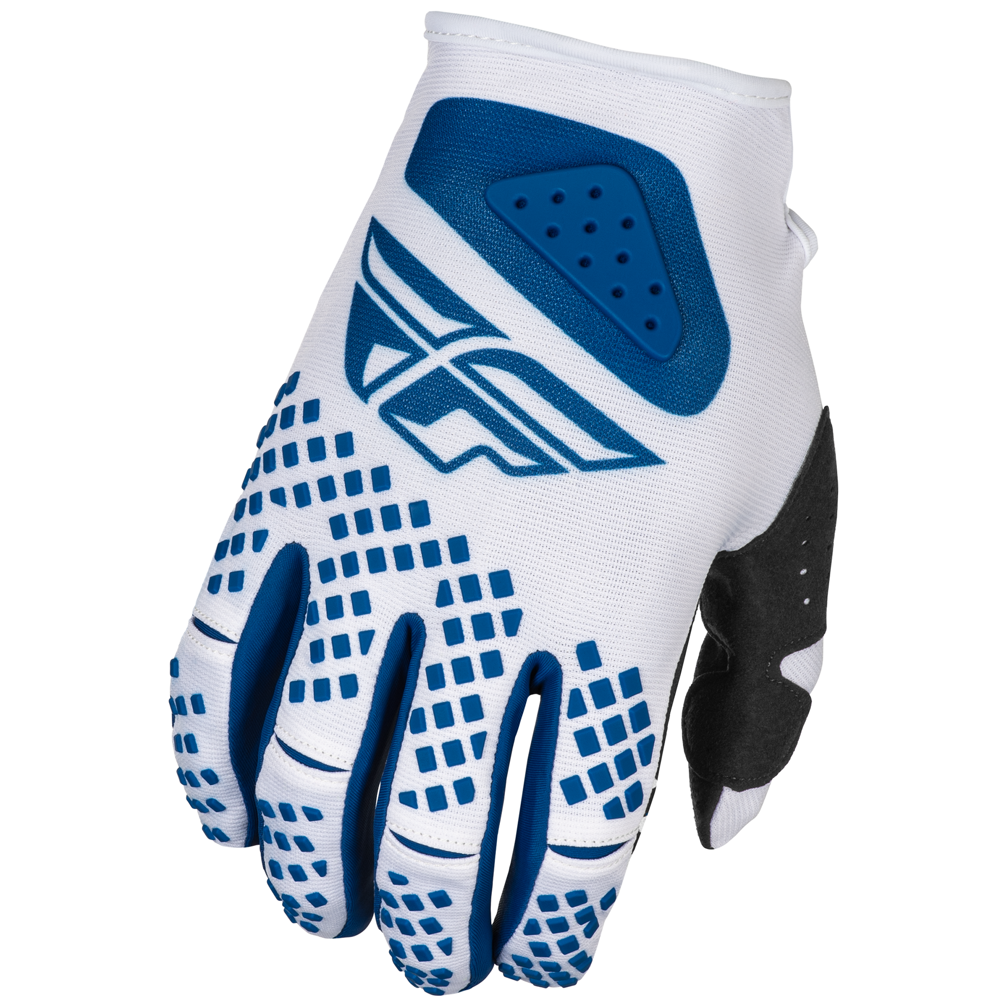 Fly Racing Kinetic Centre MX Gloves Navy / White - FREE UK Shipping, FREE 365 Day Returns | Moto Central