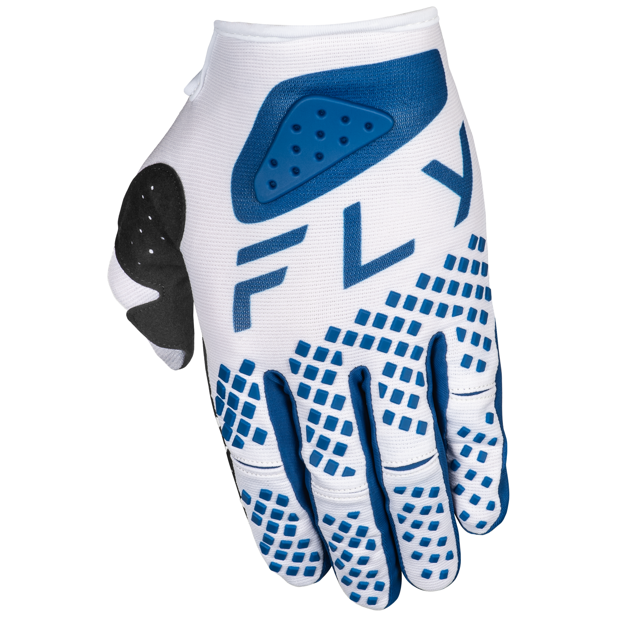 Fly Racing Kinetic Centre MX Gloves Navy / White - FREE UK Shipping, FREE 365 Day Returns | Moto Central
