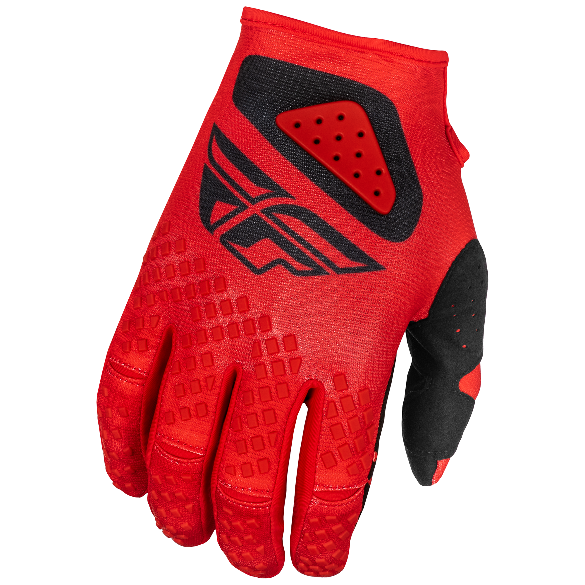Fly Racing Kinetic Centre MX Gloves Red / Black - FREE UK Shipping, FREE 365 Day Returns | Moto Central