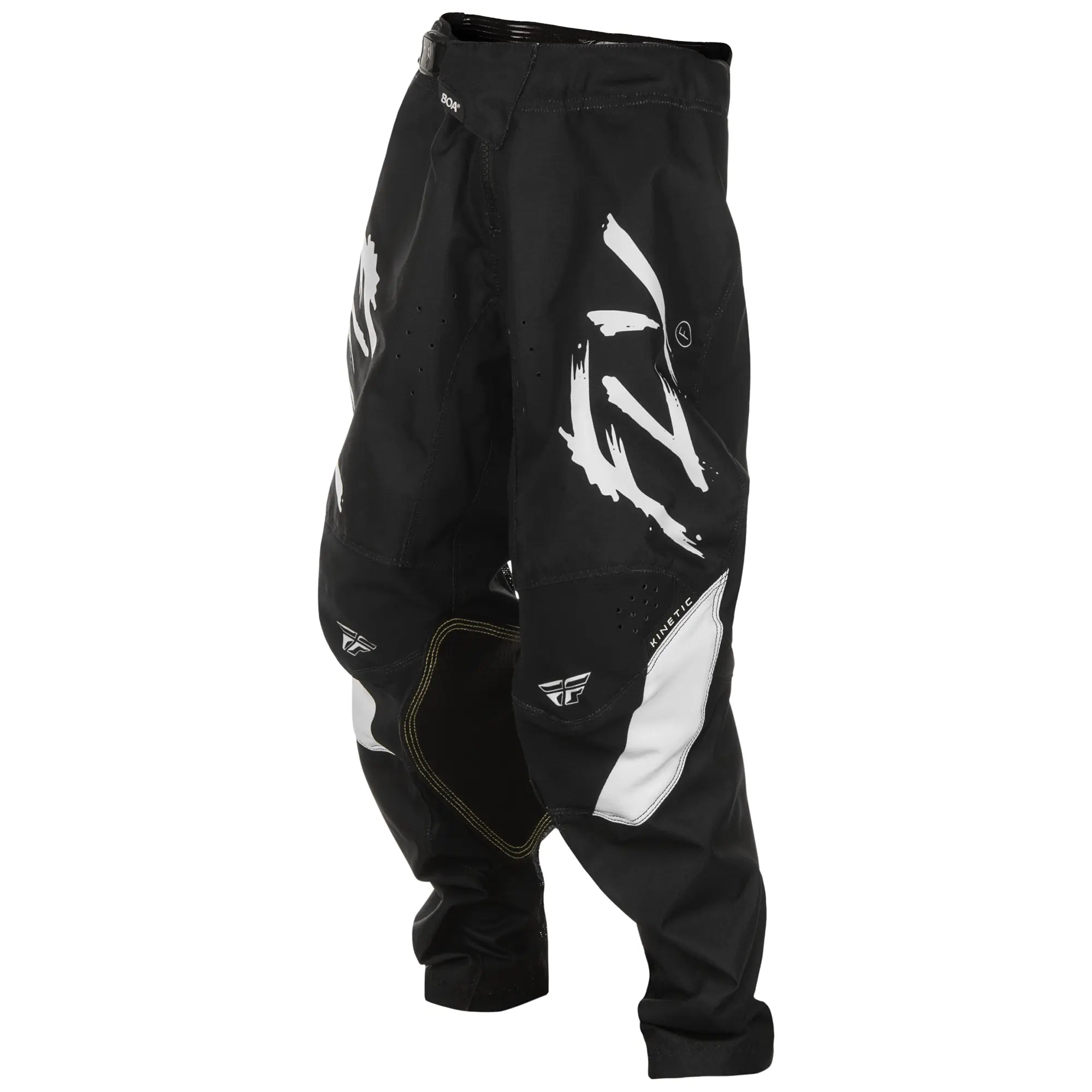 Fly Racing Kinetic Stoke Youth MX Trouser Black / White - FREE UK Shipping, FREE 365 Day Returns | Moto Central