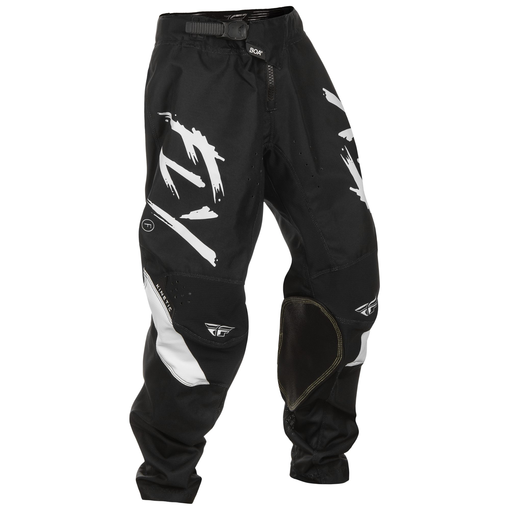 Fly Racing Kinetic Stoke Youth MX Trouser Black / White - FREE UK Shipping, FREE 365 Day Returns | Moto Central