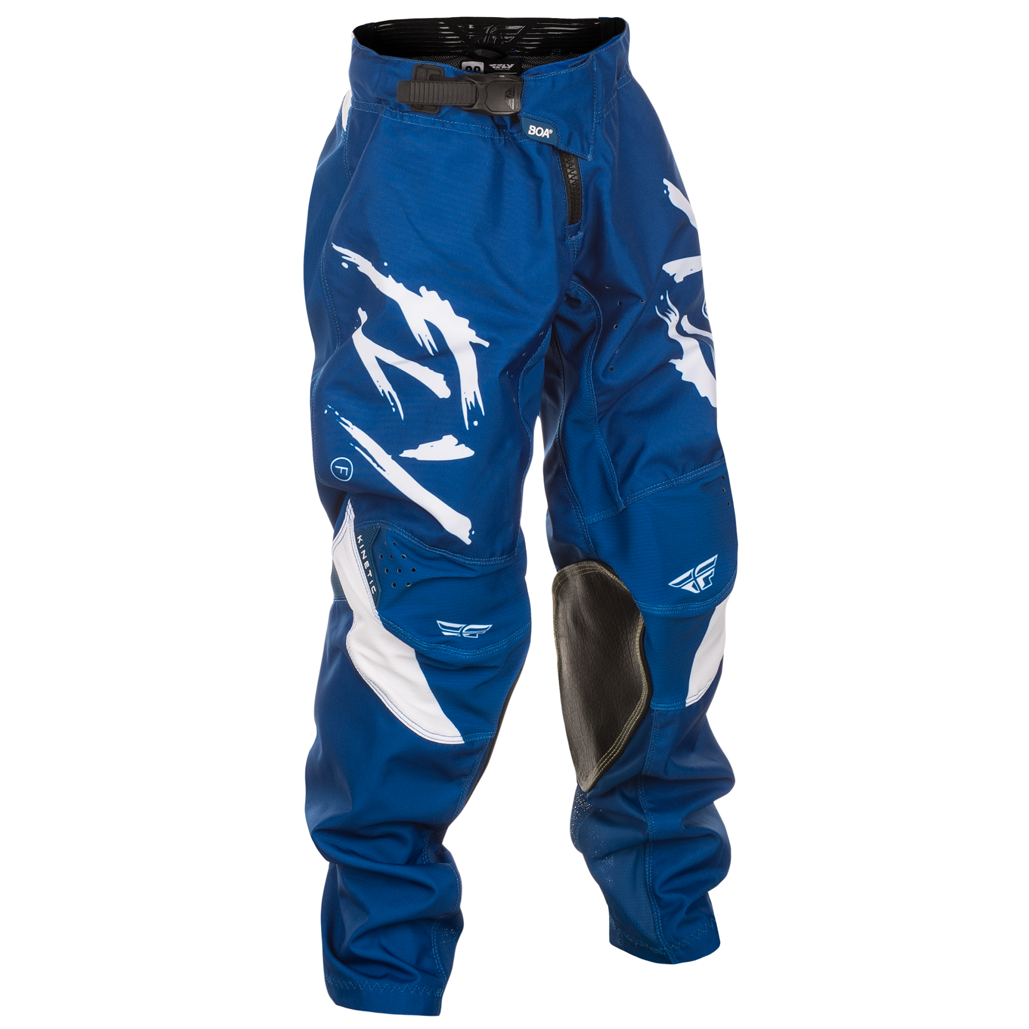 Fly Racing Kinetic Stoke Youth MX Trouser Navy / White - FREE UK Shipping, FREE 365 Day Returns | Moto Central
