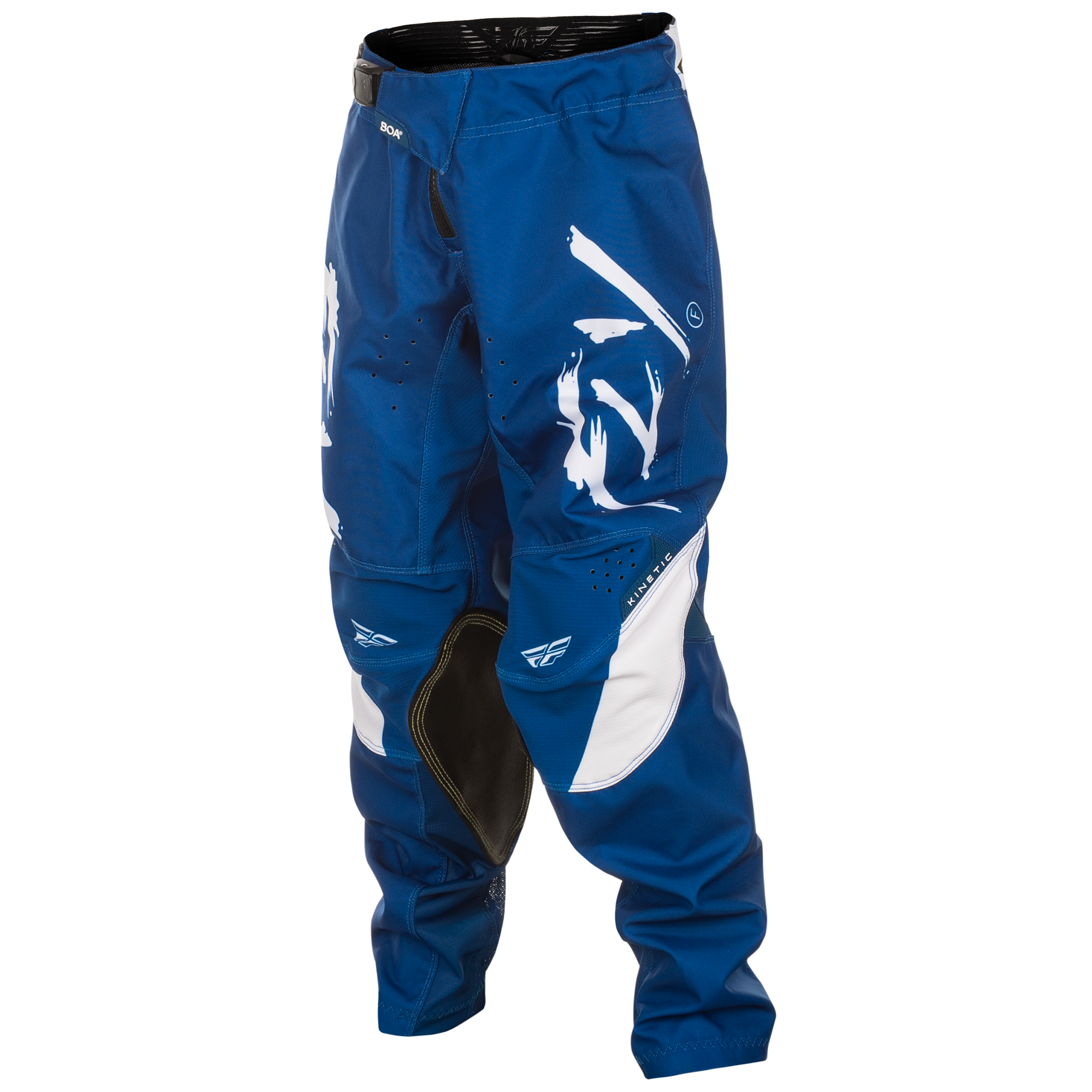 Fly Racing Kinetic Stoke Youth MX Trouser Navy / White - FREE UK Shipping, FREE 365 Day Returns | Moto Central