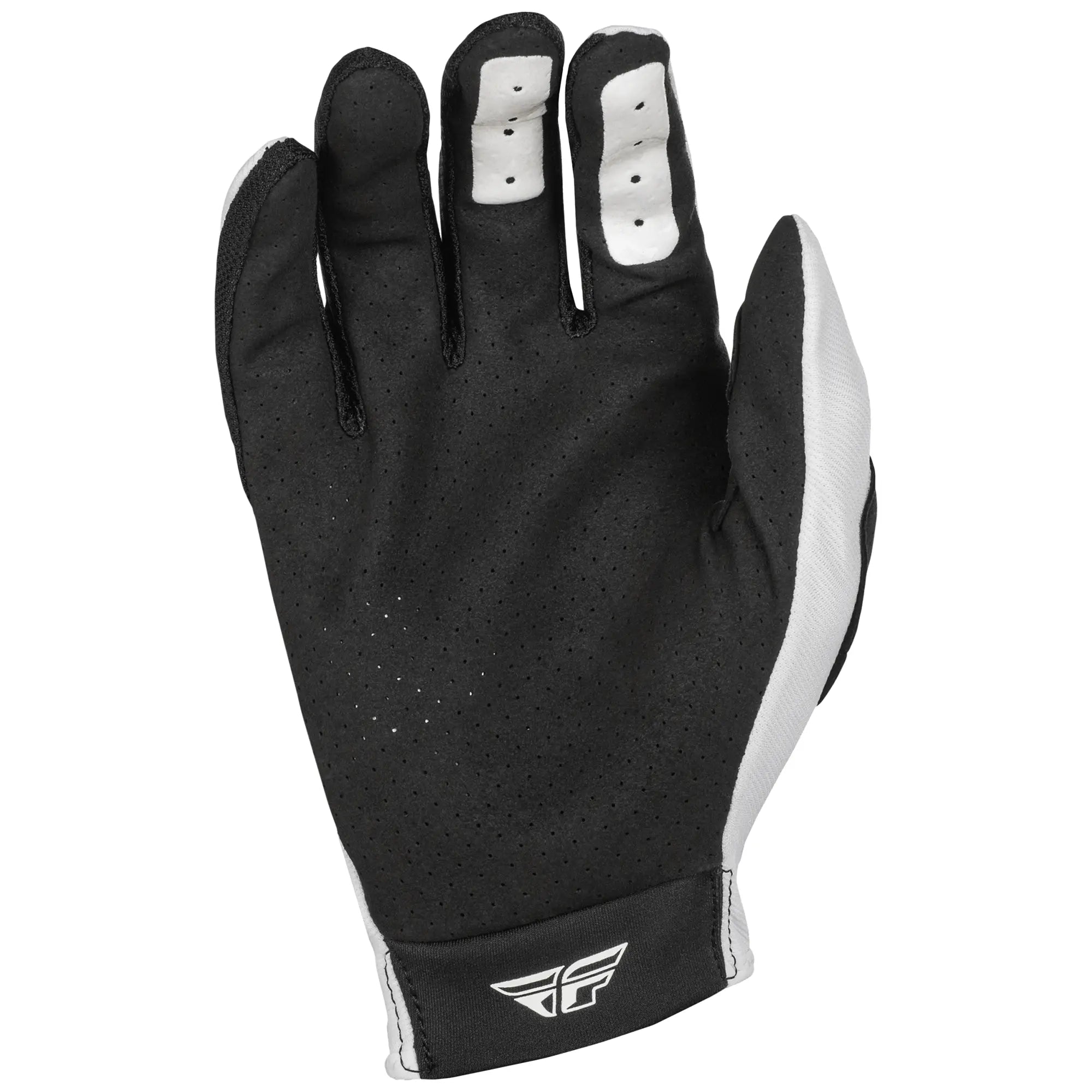 Fly Racing Lite MX Gloves White / Black - FREE UK Shipping, FREE 365 Day Returns | Moto Central