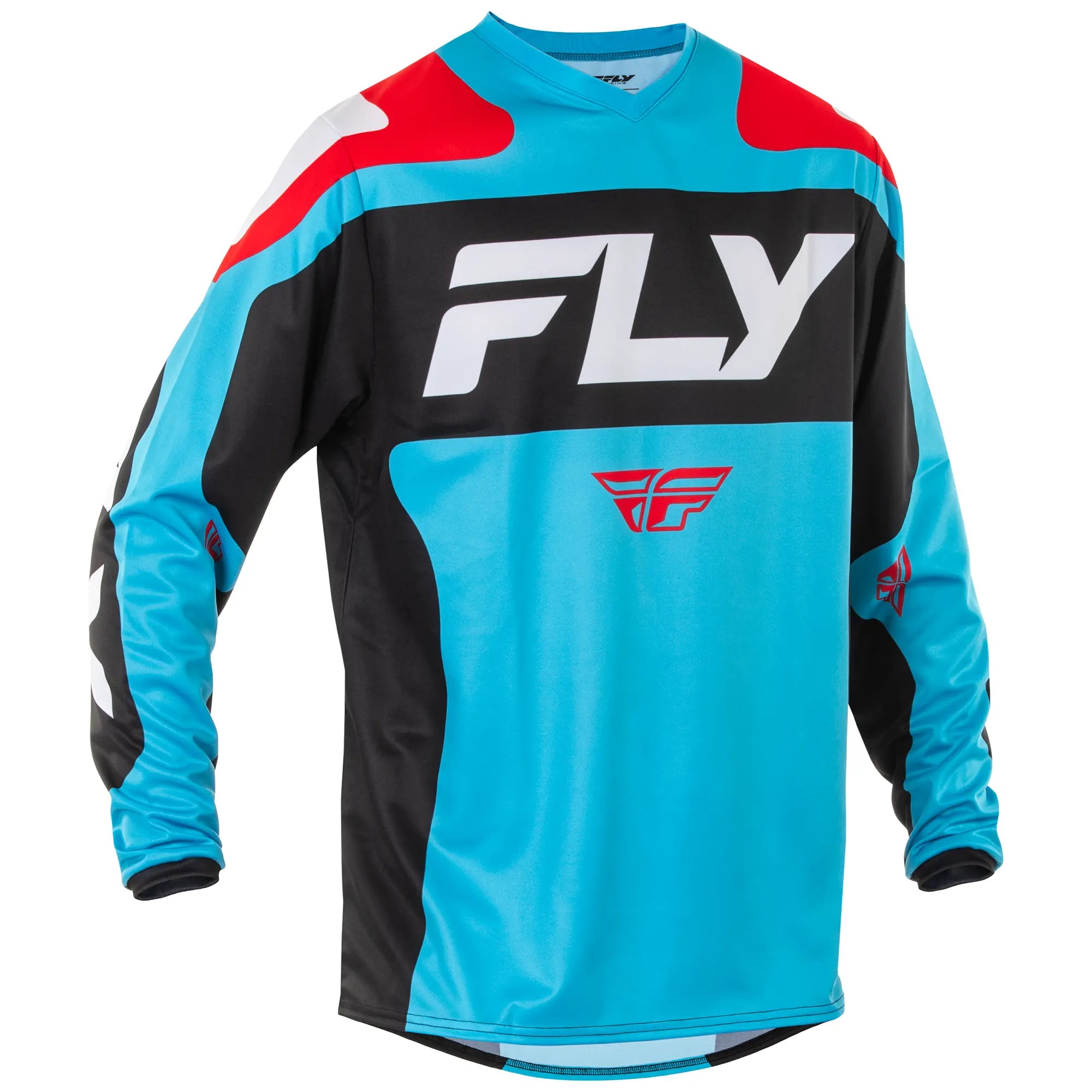 Fly Racing F-16 MX Jersey Cyan / Black / White - FREE UK Shipping, FREE 365 Day Returns | Moto Central