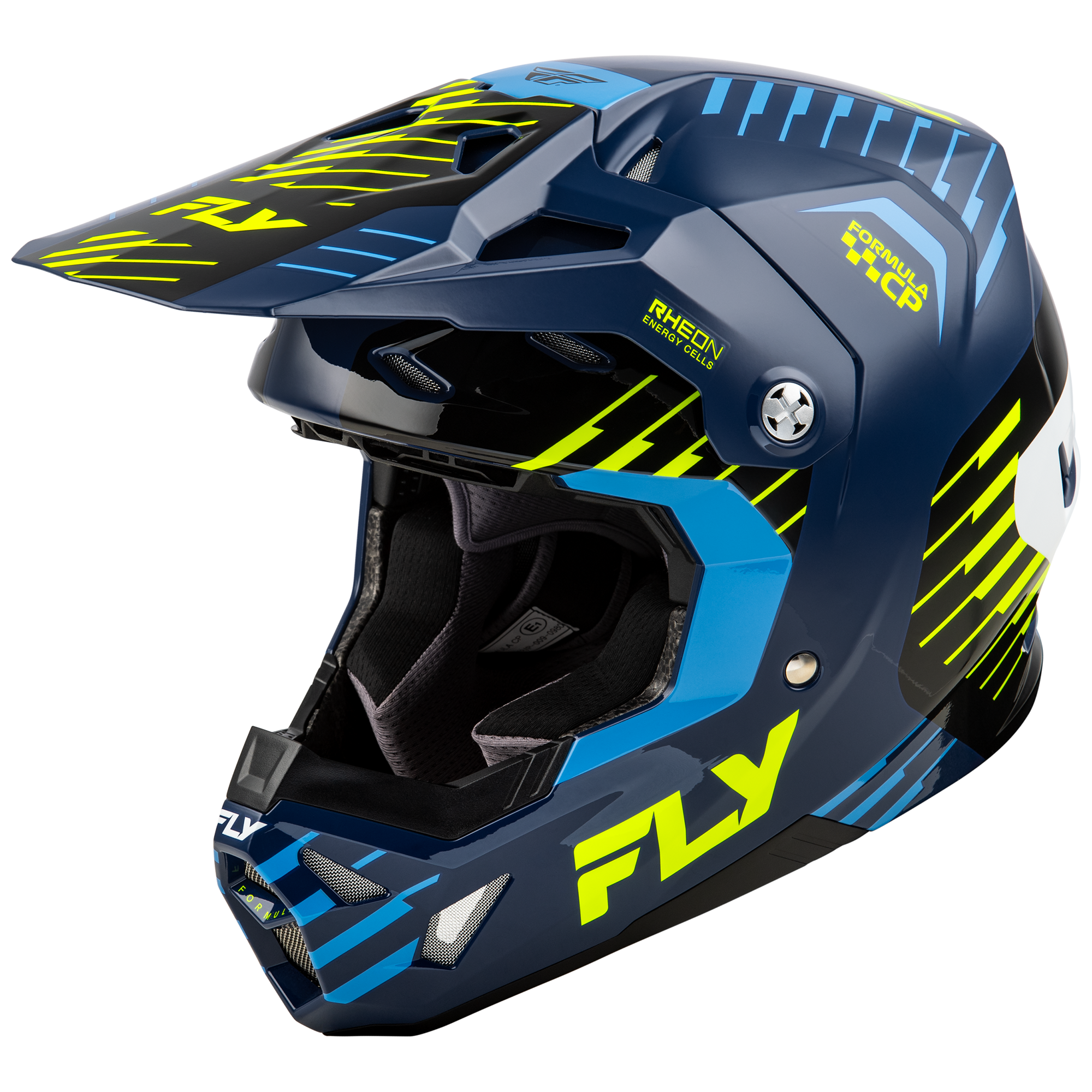 Fly Racing Formula CP Slice Navy / Hi-Viz / White - FREE UK Shipping, FREE 365 Day Returns | Moto Central