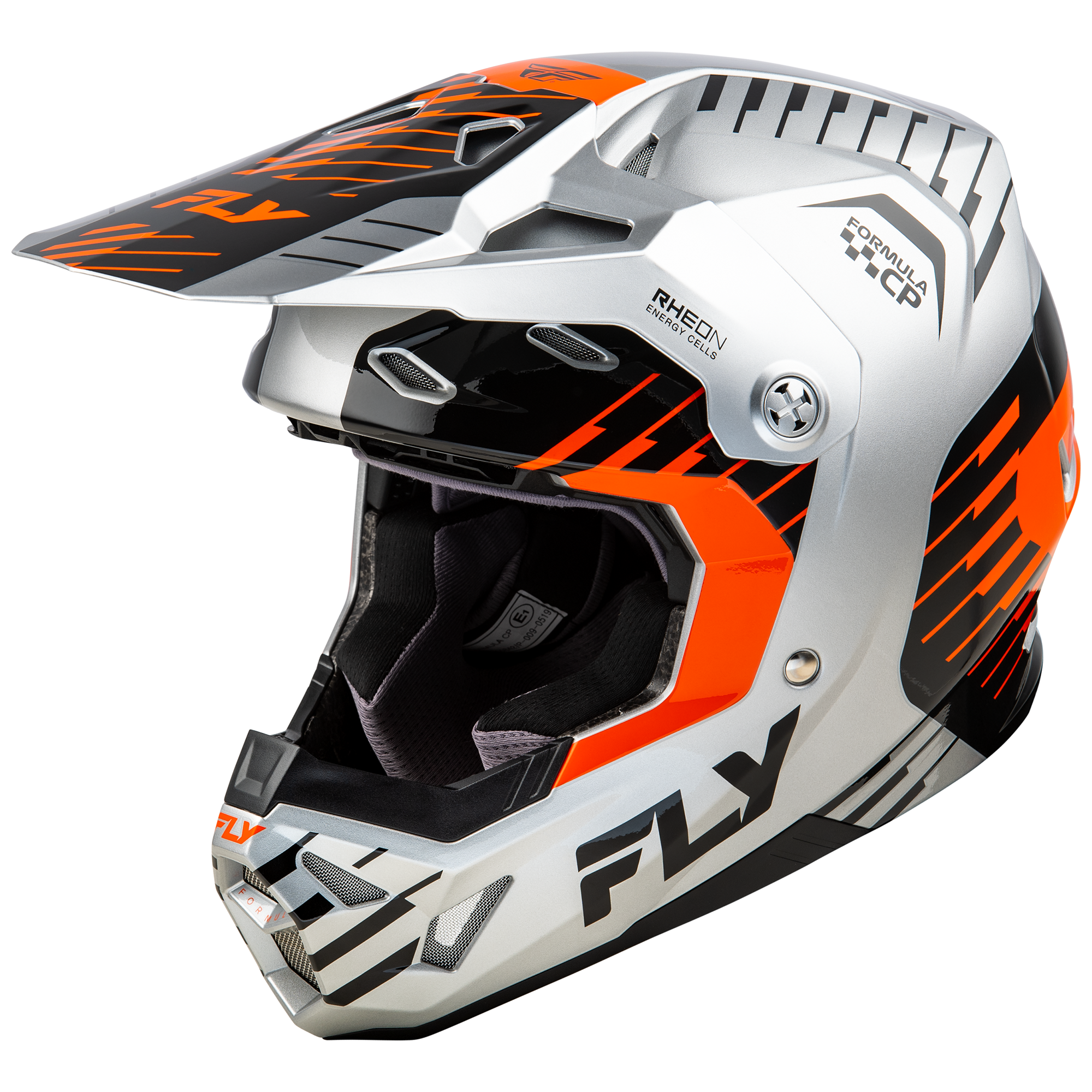 Fly Racing Formula CP Slice Grey / Orange / Black - FREE UK Shipping, FREE 365 Day Returns | Moto Central