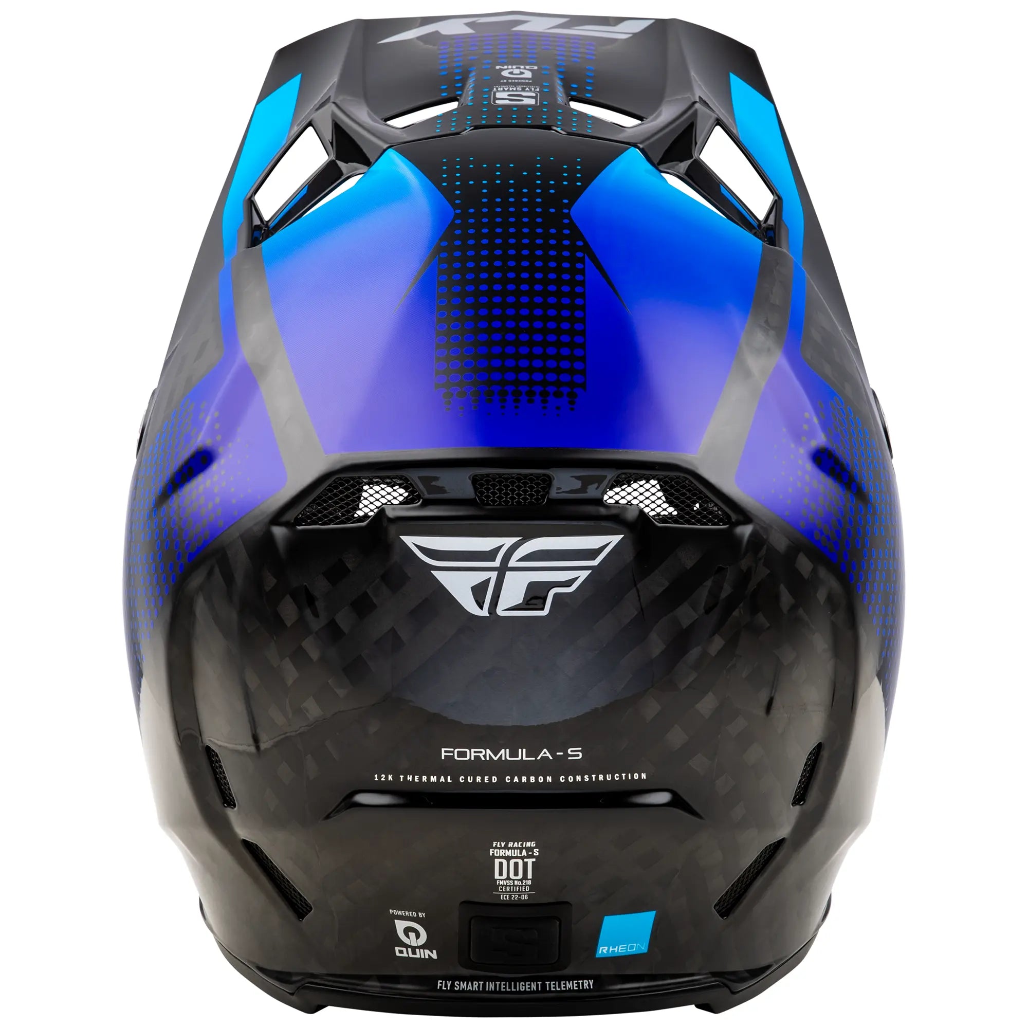 Fly Racing Formula S Protocol Carbon Black Carbon / Blue - FREE UK Shipping, FREE 365 Day Returns | Moto Central