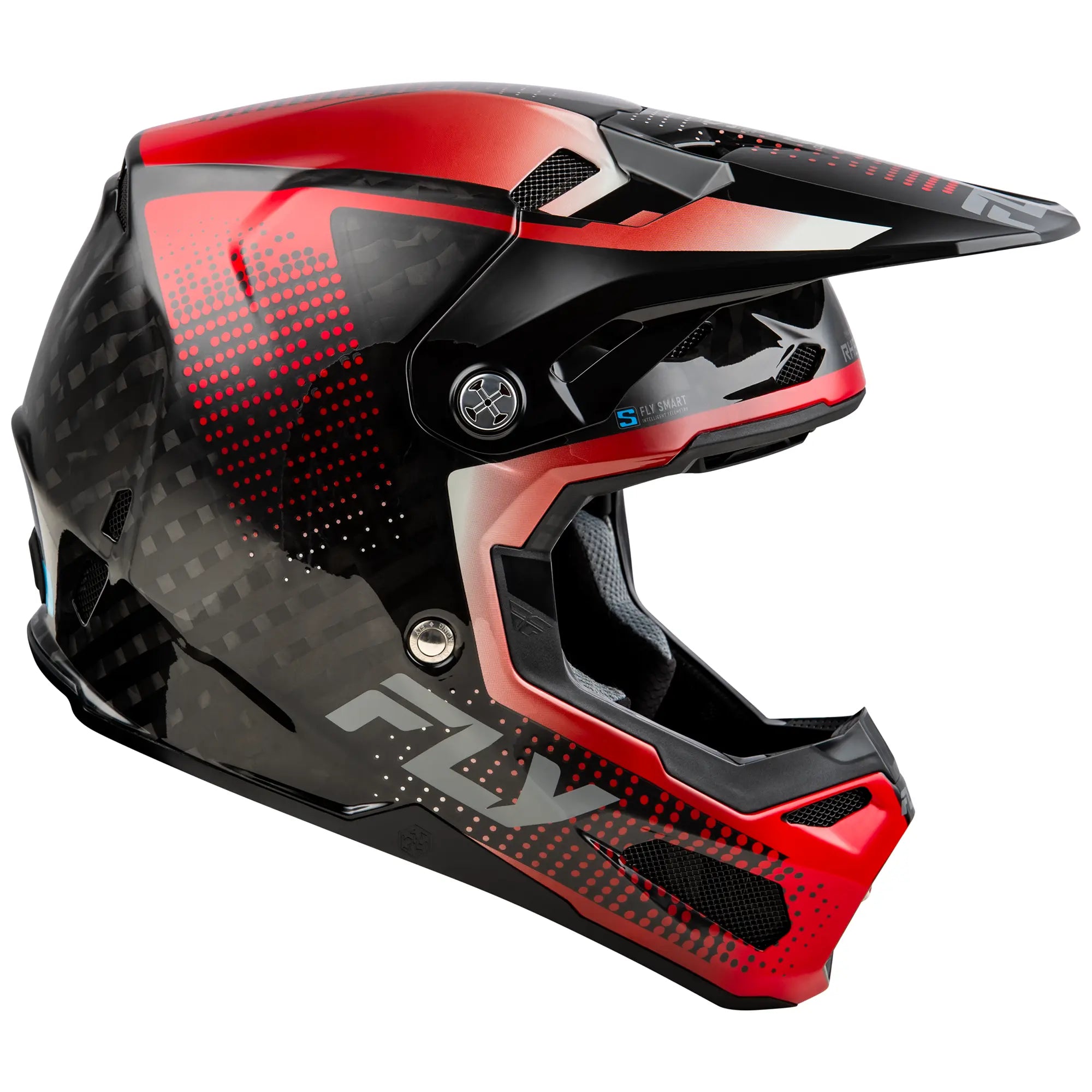 Fly Racing Formula S Protocol Carbon Black Carbon / Red - FREE UK Shipping, FREE 365 Day Returns | Moto Central