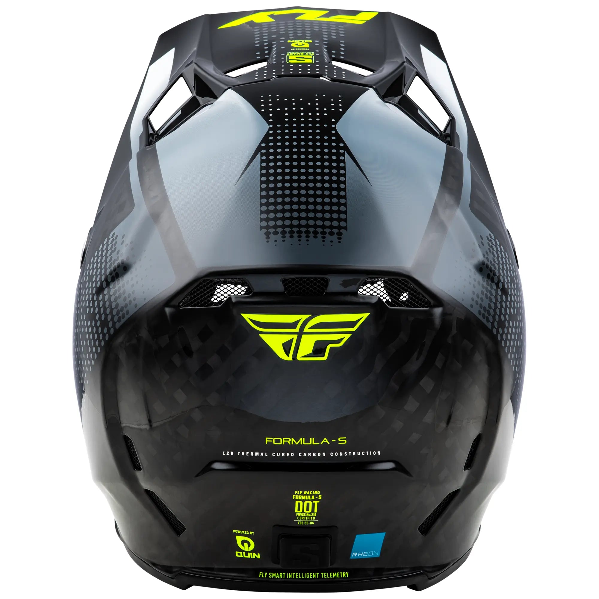 Fly Racing Formula S Protocol Carbon Black Carbon / Grey / Hi-Viz - FREE UK Shipping, FREE 365 Day Returns | Moto Central