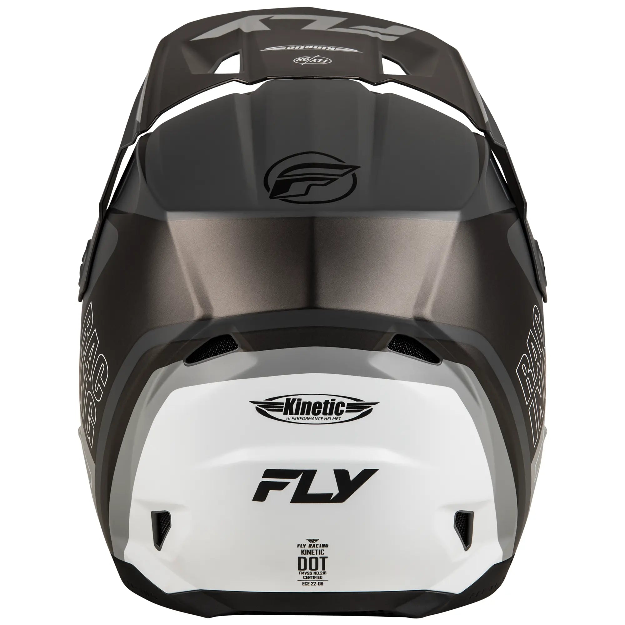 Fly Racing Kinetic Rally Matte Grey / Black / White - FREE UK Shipping, FREE 365 Day Returns | Moto Central