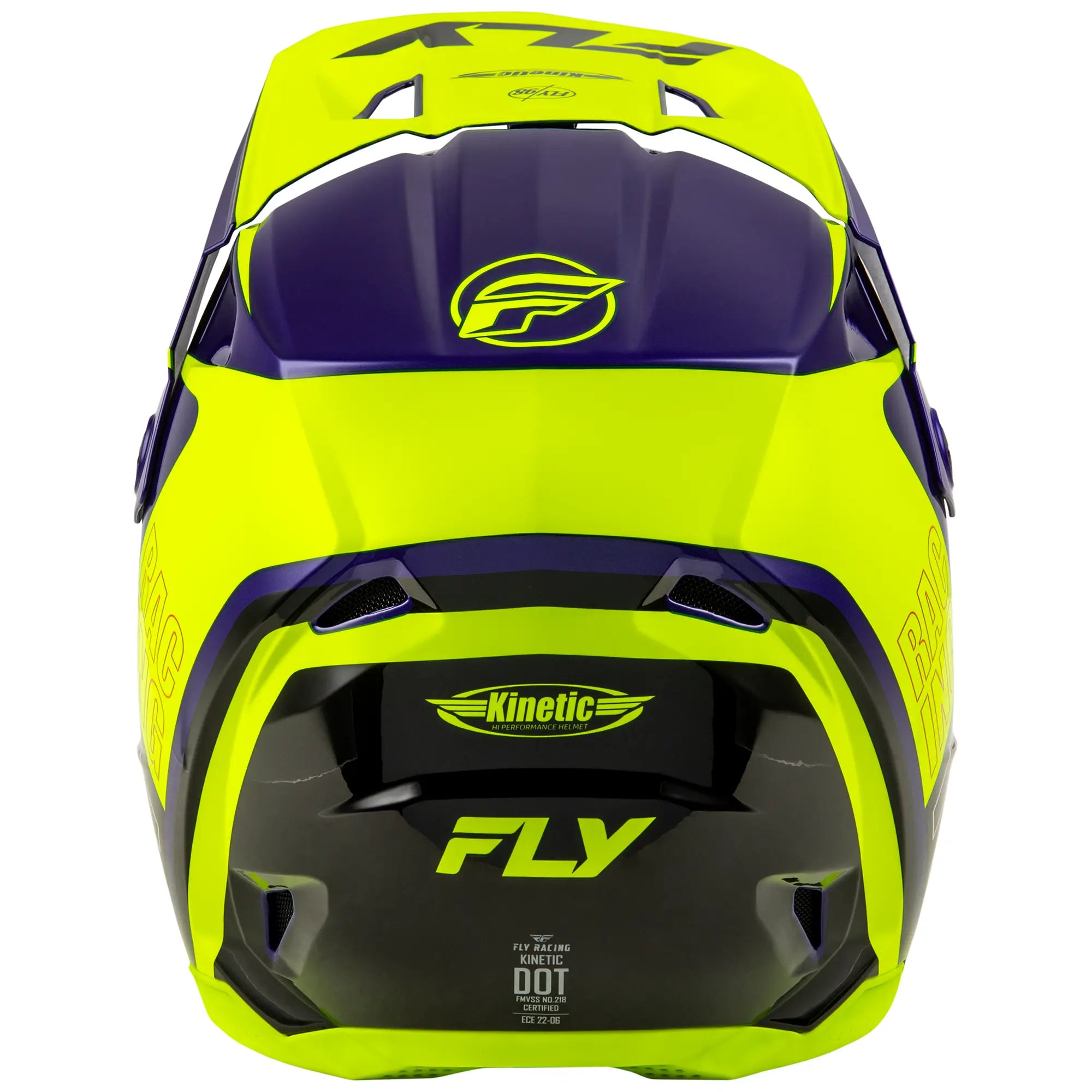 Fly Racing Kinetic Rally Hi-Viz / Blue / Black - FREE UK Shipping, FREE 365 Day Returns | Moto Central