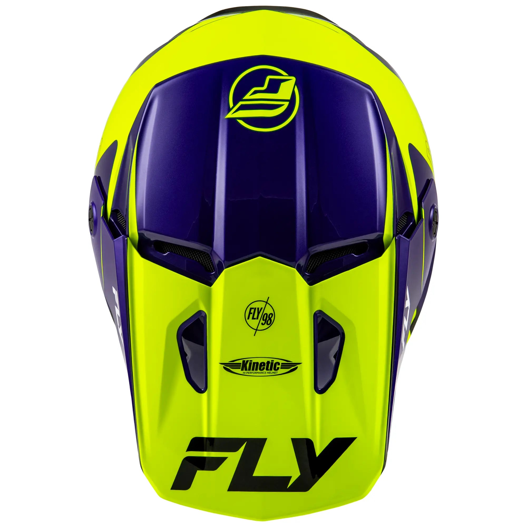 Fly Racing Kinetic Rally Hi-Viz / Blue / Black - FREE UK Shipping, FREE 365 Day Returns | Moto Central