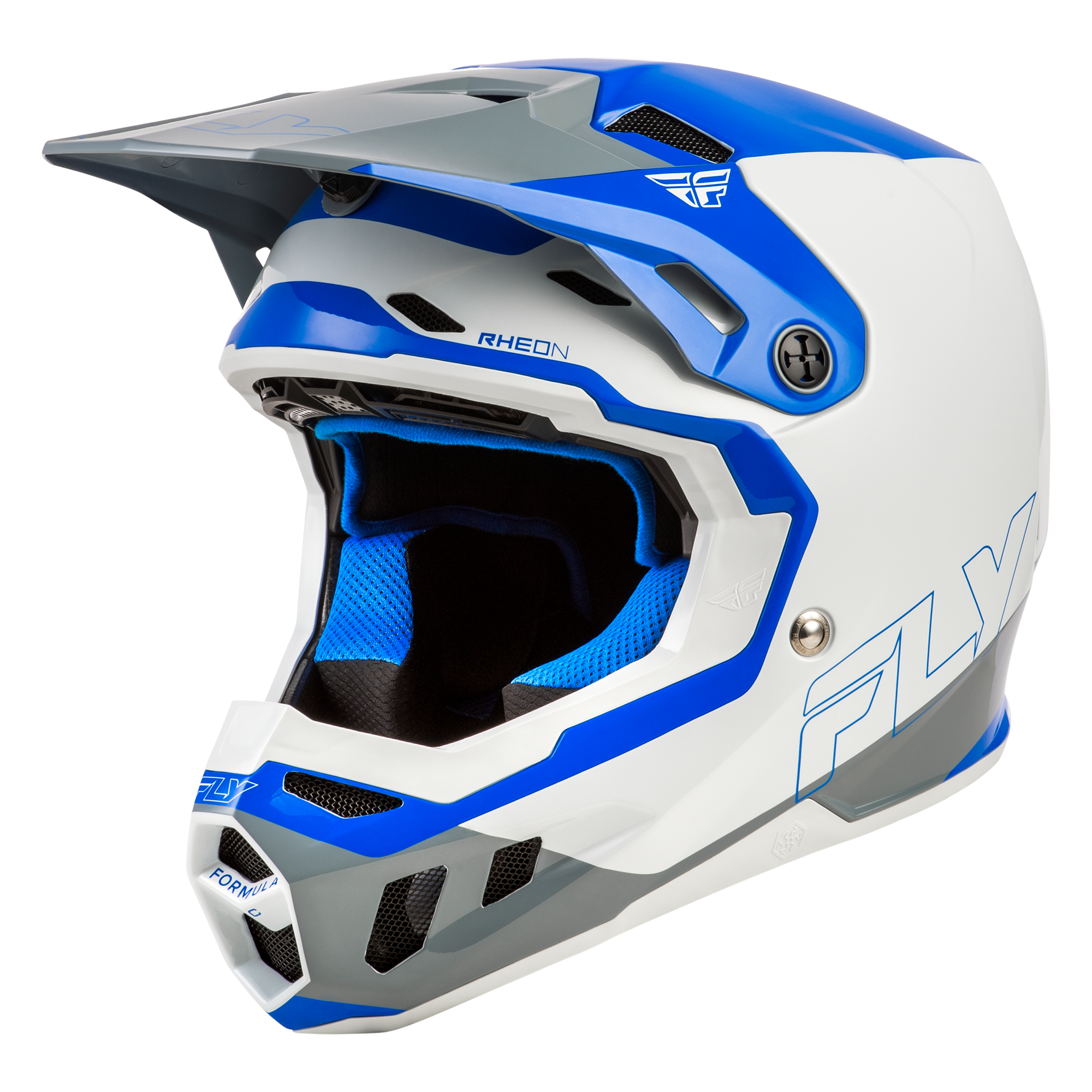 Fly Racing Formula CC Glide Blue / Light Grey / Grey - FREE UK Shipping, FREE 365 Day Returns | Moto Central