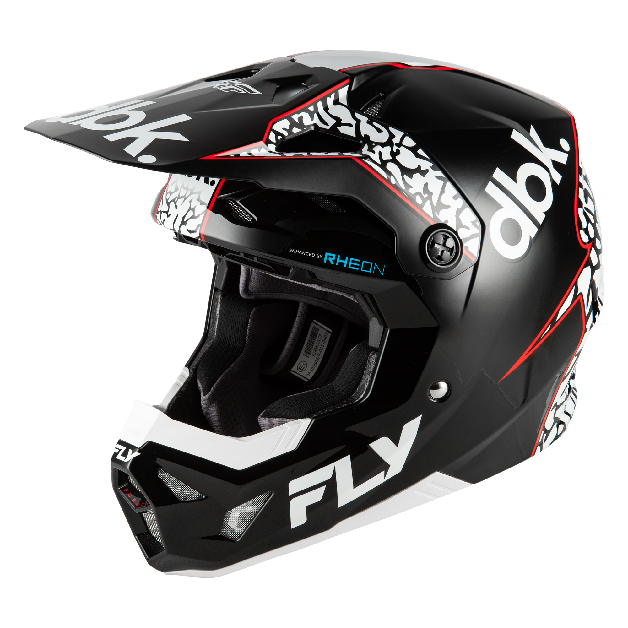 Fly Racing Formula CP DBK Black / White / Red - FREE UK Shipping, FREE 365 Day Returns | Moto Central
