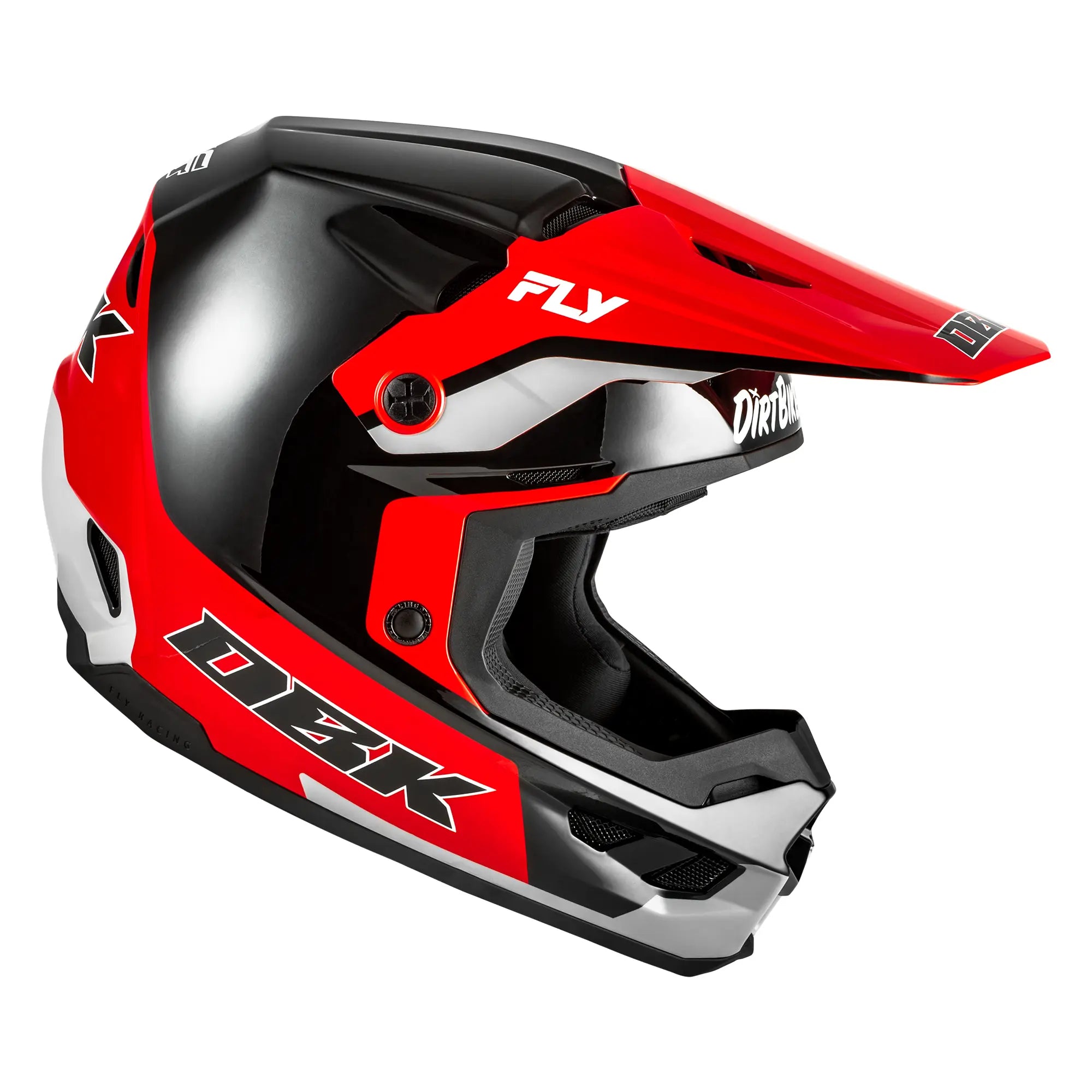 Fly Racing Kinetic DBK Special Edition Black / Red / Grey - FREE UK Shipping, FREE 365 Day Returns | Moto Central