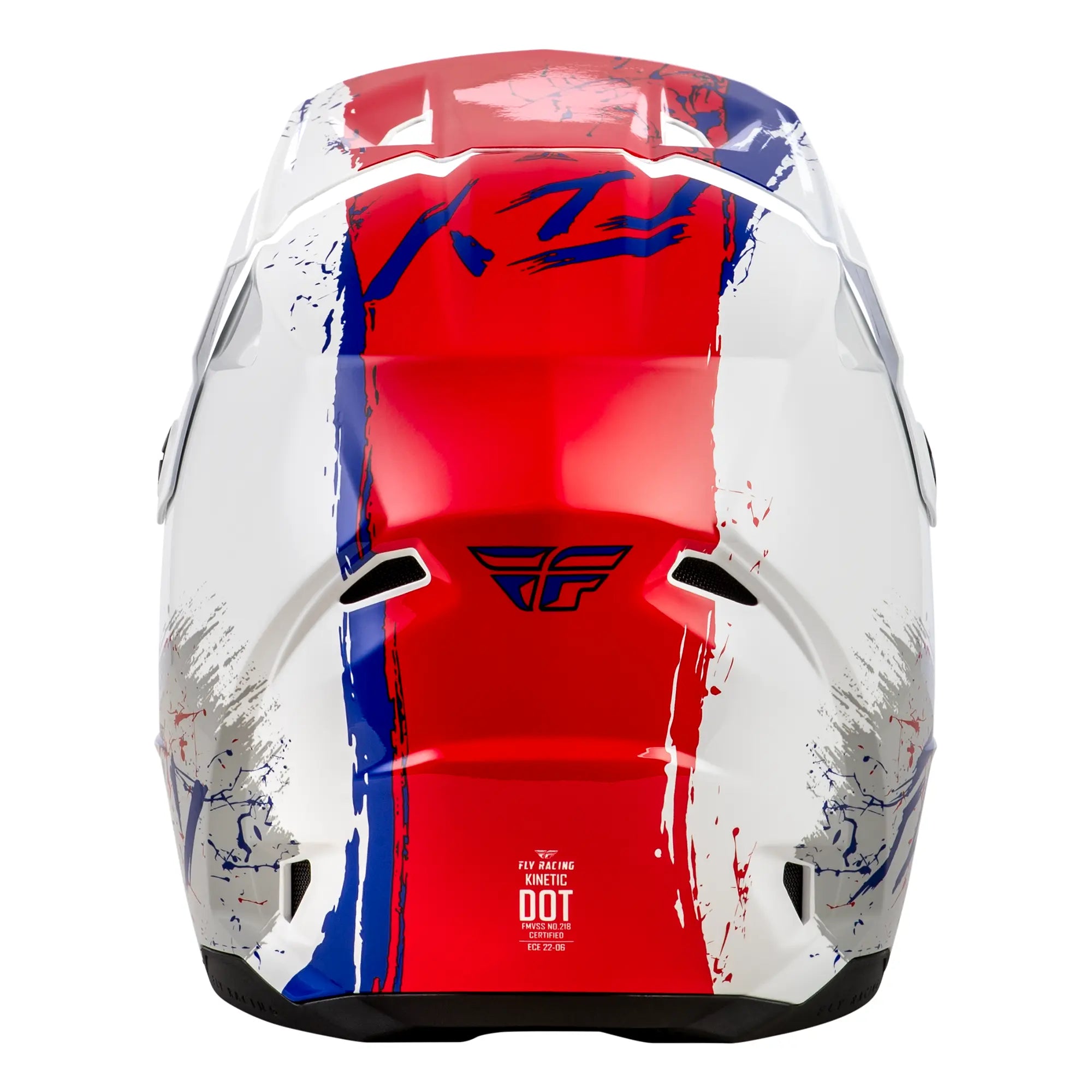 Fly Racing Kinetic Youth Drip Red / White / Blue - FREE UK Shipping, FREE 365 Day Returns | Moto Central