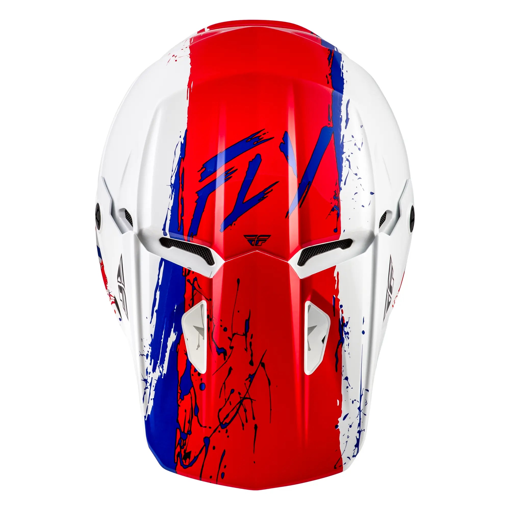Fly Racing Kinetic Youth Drip Red / White / Blue - FREE UK Shipping, FREE 365 Day Returns | Moto Central