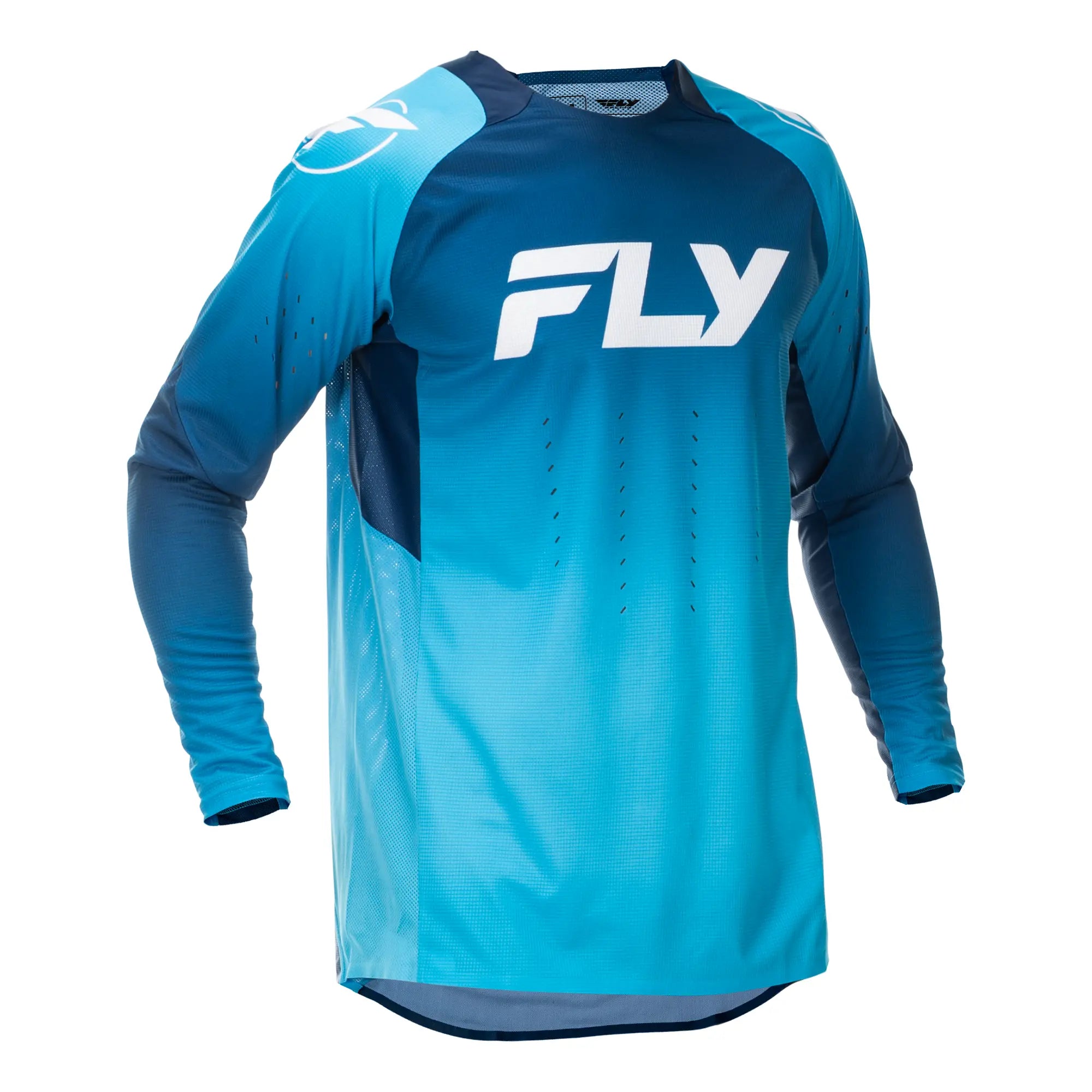 Fly Racing Evo DST MX Jersey Blue / White - FREE UK Shipping, FREE 365 Day Returns | Moto Central