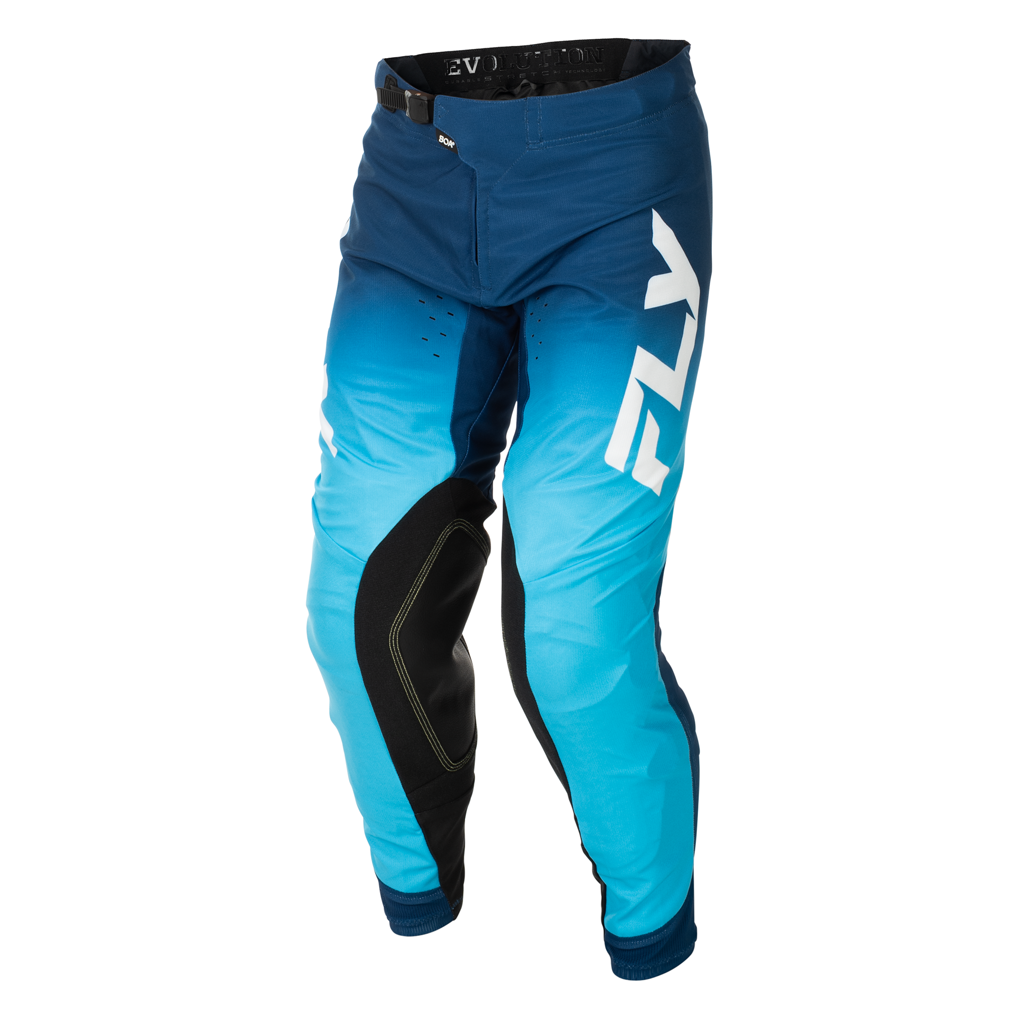 Fly Racing Evo DST MX Trouser Blue / White - FREE UK Shipping, FREE 365 Day Returns | Moto Central