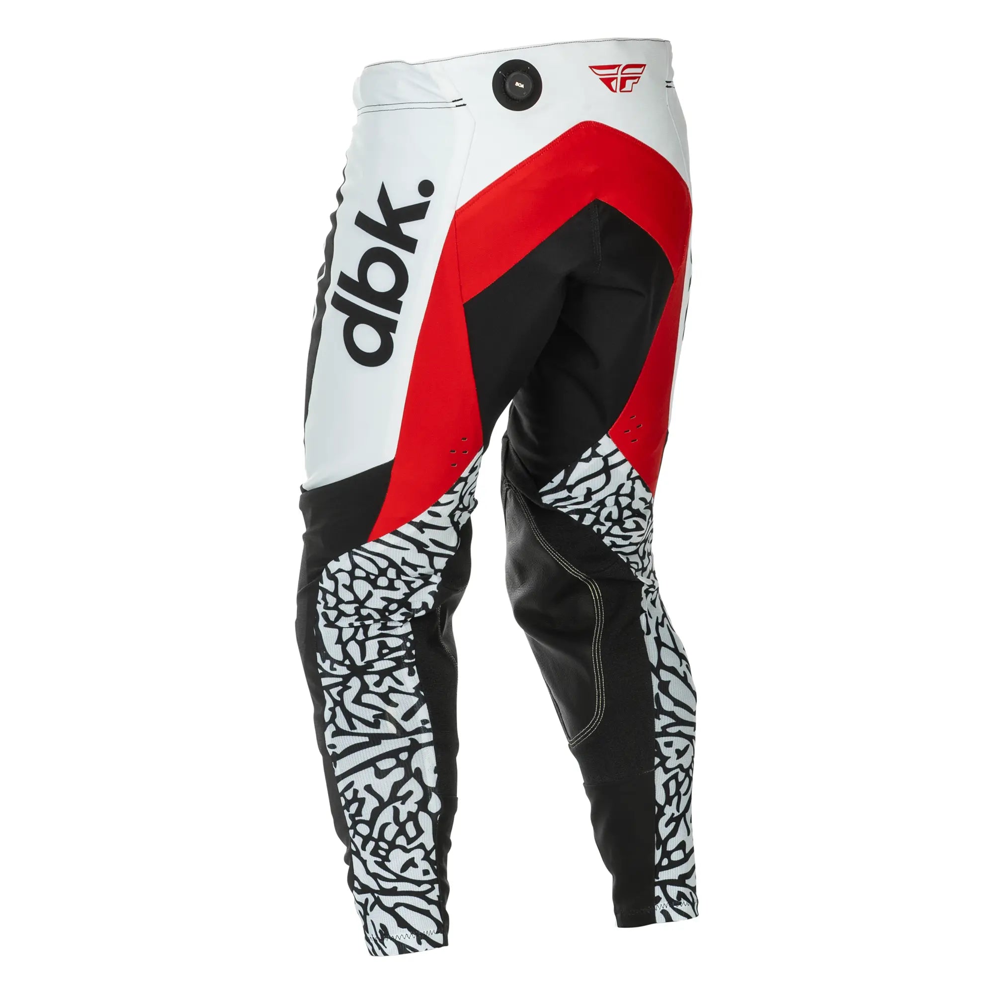 Fly Racing Evo DST DBK MX Trouser Black / White / Red - FREE UK Shipping, FREE 365 Day Returns | Moto Central